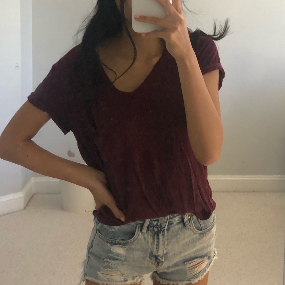 Cute Burgundy Tee